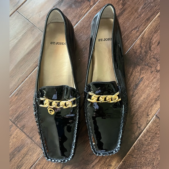 St. John patent leather loafers EUC ✨ is not missing charm - they come this way! - Picture 2 of 4
